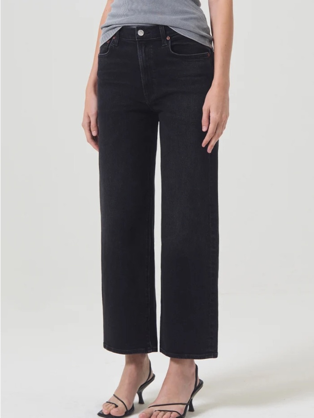 AGOLDE, sz 24 | Crop Wide-Leg Jeans